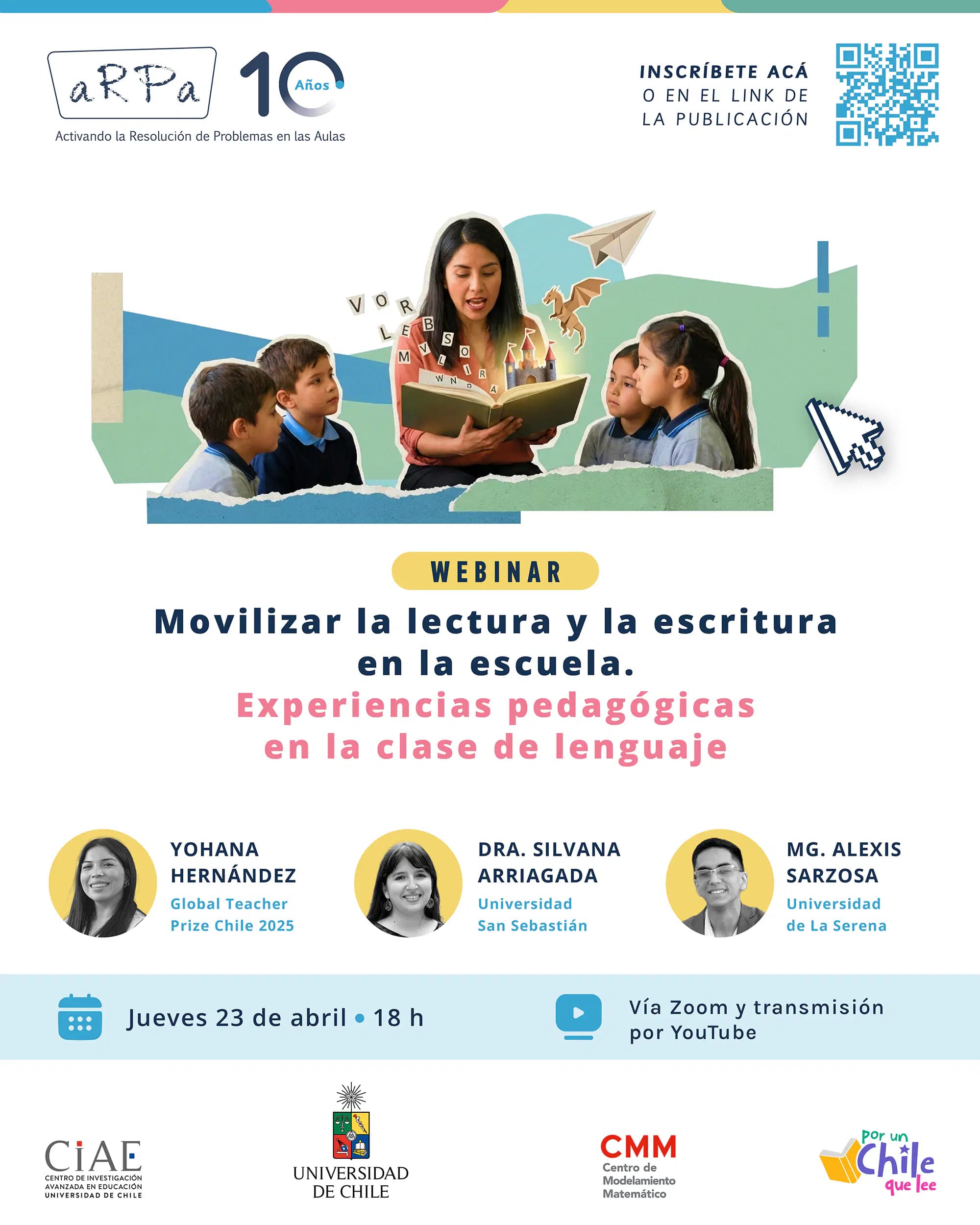 Webinar Día del Libro | Movilizar la lectura y la escritura en la escuela: experiencias pedagógicas en la clase de Lenguaje